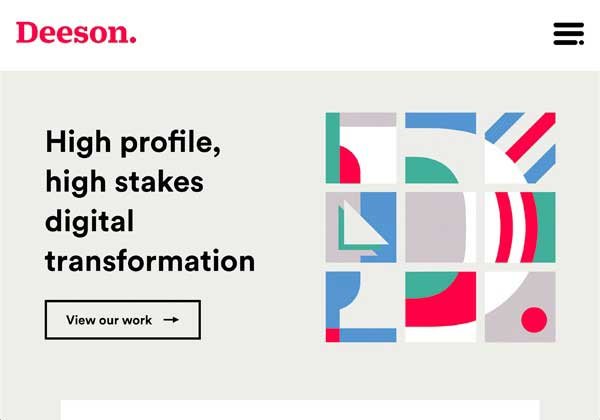 Deeson website: High profile, high stakes digital transformation