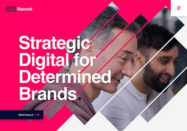 Rawnet website: Strategic digital for determined brands