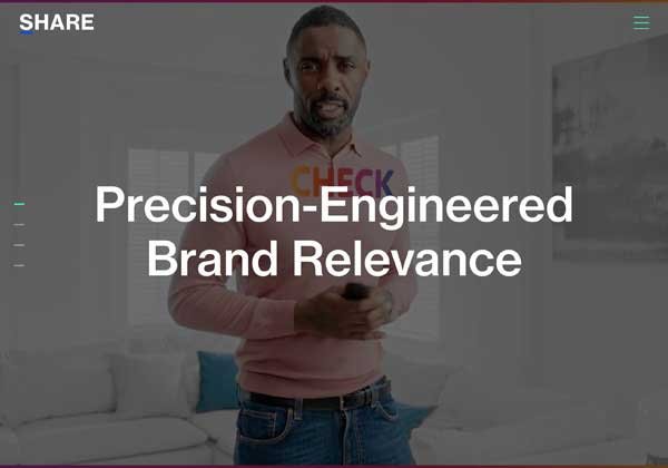 Share website: Precision-engineered brand relevance